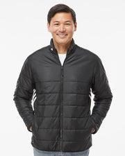 Men's 3-Stripes Puffer Full-Zip Jacket
