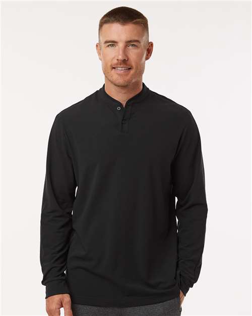 Men's Henley Long Sleeve T-Shirt Image 2