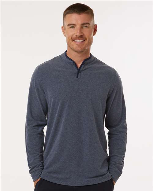 Men's Henley Long Sleeve T-Shirt Image 3