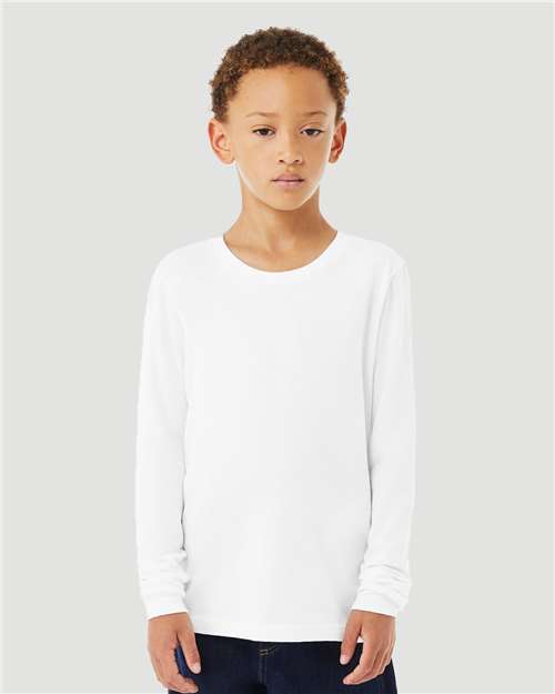 Youth Heather CVC Long Sleeve Tee Image 10