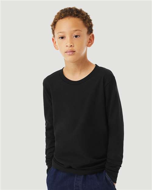 Youth Triblend Long Sleeve Tee Image 6