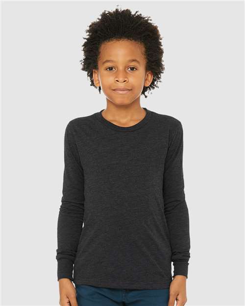 Youth Triblend Long Sleeve Tee Image 2