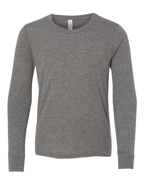 Youth Triblend Long Sleeve Tee Image 4