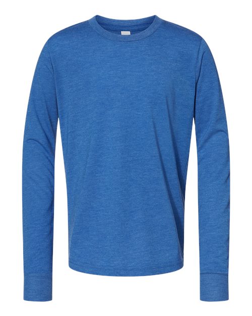 Youth Triblend Long Sleeve Tee Image 8