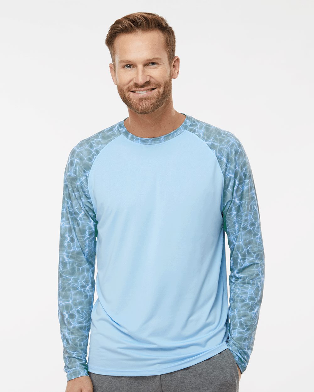 Men's Panama Colorblocked Long Sleeve T-Shirt