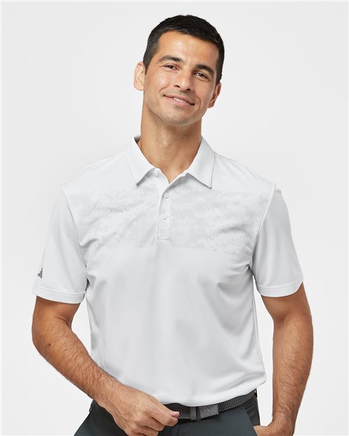 Men's Camo Chest Print Polo Image 1