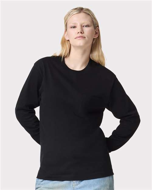 Unisex Super Heavyweight Long Sleeve Pocket Tee Image 2