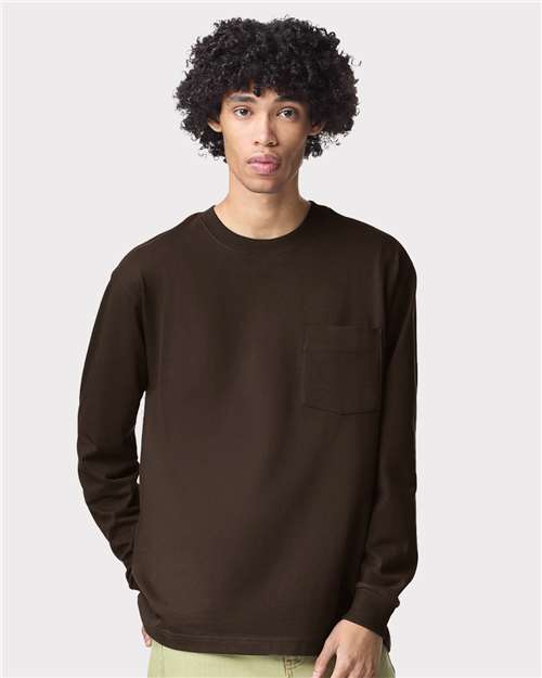 Unisex Super Heavyweight Long Sleeve Pocket Tee Image 4