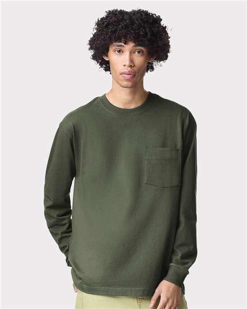Unisex Super Heavyweight Long Sleeve Pocket Tee Image 6