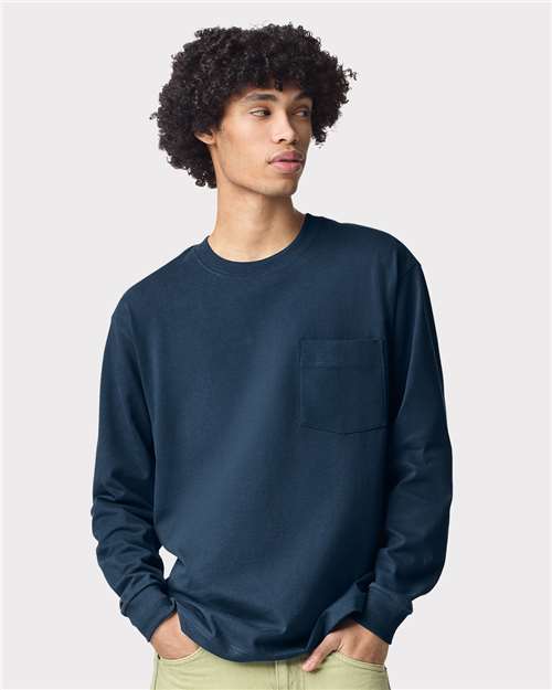 Unisex Super Heavyweight Long Sleeve Pocket Tee Image 7