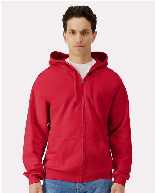 Unisex Softstyle® Full-Zip Hooded Sweatshirt Image 9