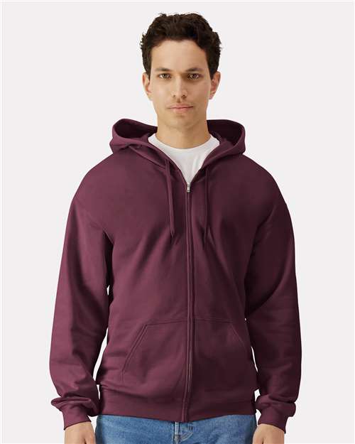 Unisex Softstyle® Full-Zip Hooded Sweatshirt Image 5