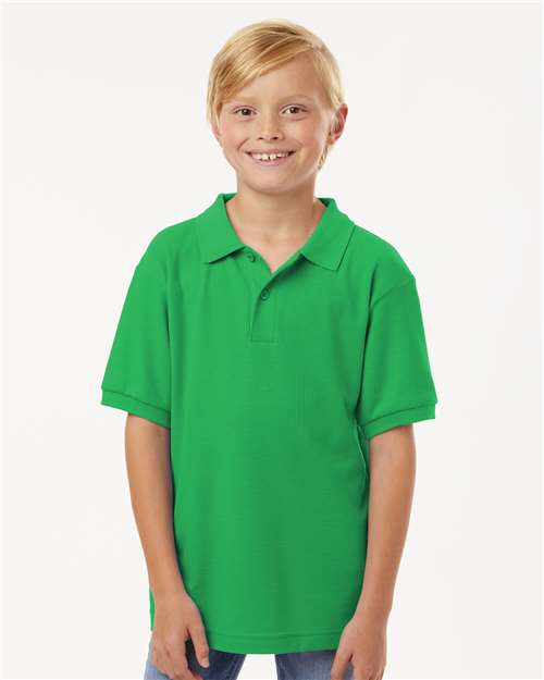 Youth Pique Polo Image 7