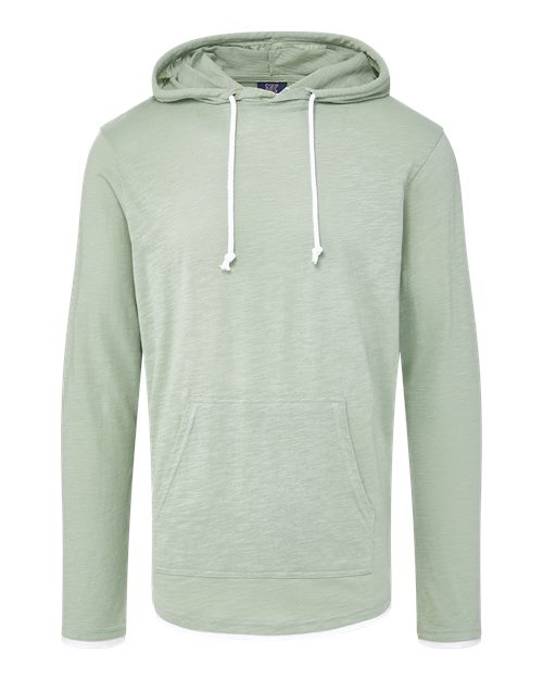 Unisex Miles Slub Hooded Long Sleeve T-Shirt