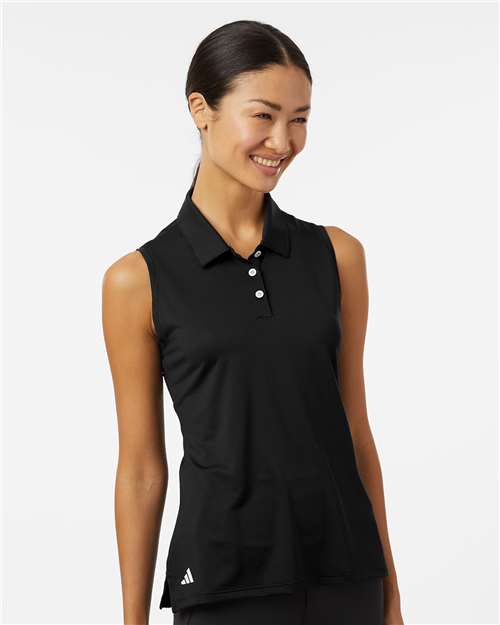 Women's Ottoman Sleeveless Polo Image 2