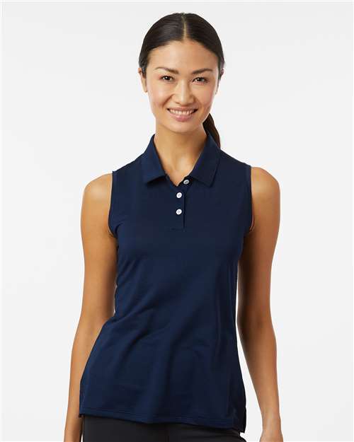 Women's Ottoman Sleeveless Polo Image 3