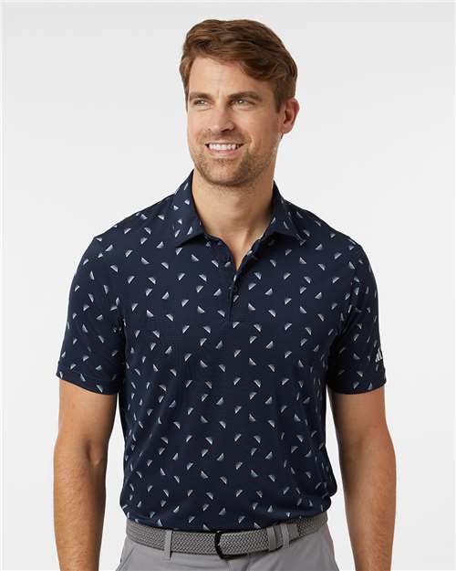 Men's Ultimate365 Mesh Print Polo Image 2