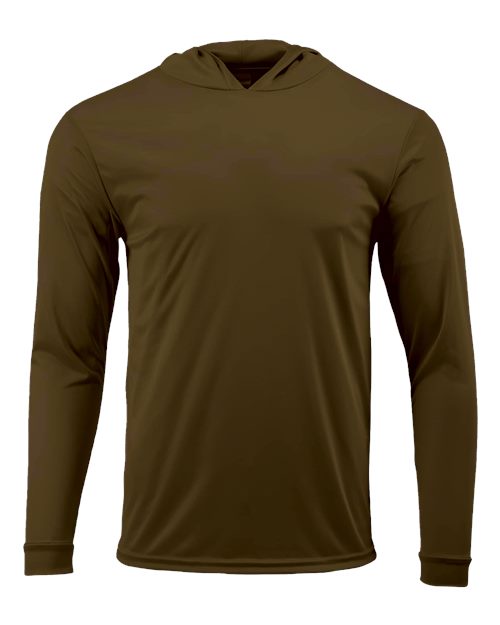 Unisex Bahama Performance Hooded Long Sleeve T-Shirt Image 21