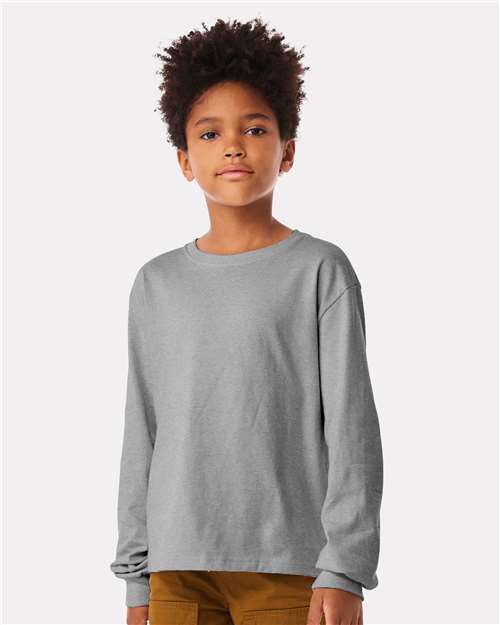 Youth 6oz. Heavyweight Long Sleeve Tee Image 2
