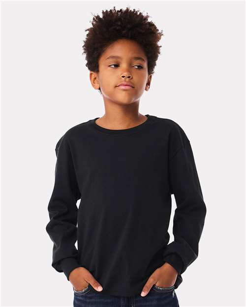 Youth 6oz. Heavyweight Long Sleeve Tee Image 3