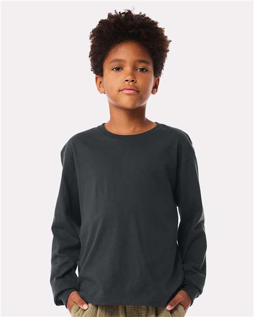 Youth 6oz. Heavyweight Long Sleeve Tee Image 4