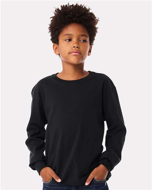 Youth 6oz. Heavyweight Long Sleeve Tee Image 11