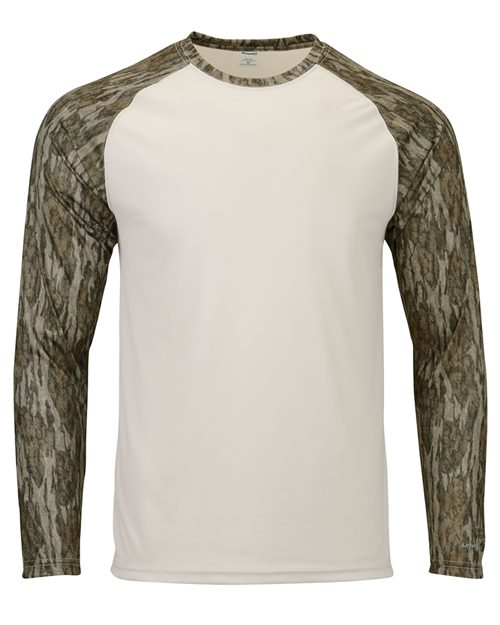 Men's Jackson Mossy Oak Colorblocked Long Sleeve T-Shirt Image 1