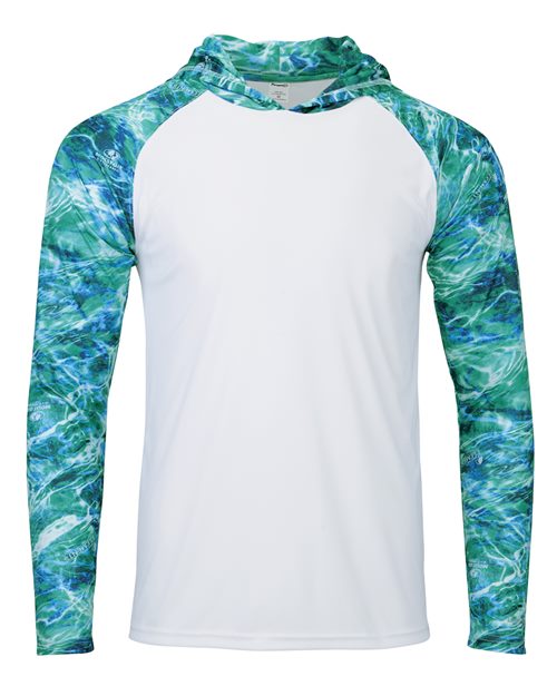 Men's Biloxi Performance Colorblocked Hooded Long Sleeve T-Shirt Image 1