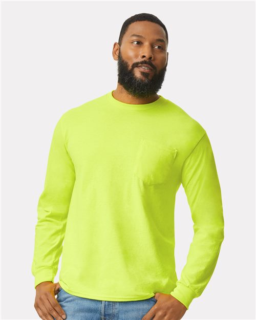 Unisex Ultra Cotton® Long Sleeve Pocket T-Shirt Image 1