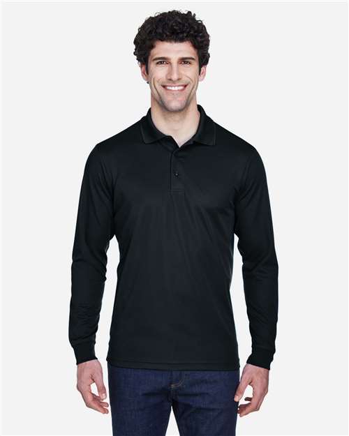 Men's Pinnacle Performance Long Sleeve Piqué Polo Image 2