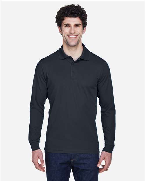 Men's Pinnacle Performance Long Sleeve Piqué Polo Image 6