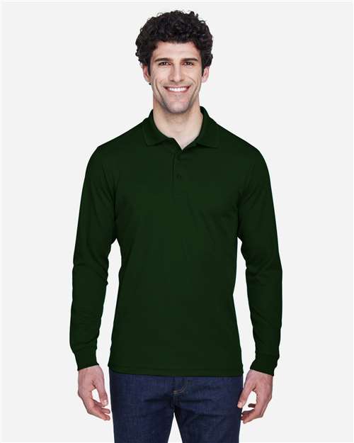 Men's Pinnacle Performance Long Sleeve Piqué Polo Image 9
