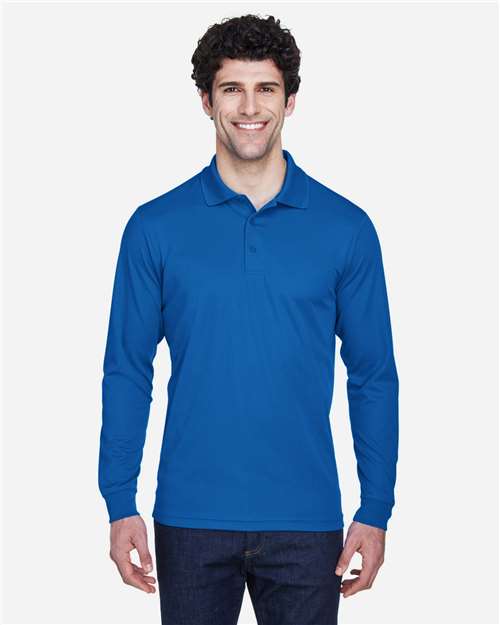 Men's Pinnacle Performance Long Sleeve Piqué Polo Image 10