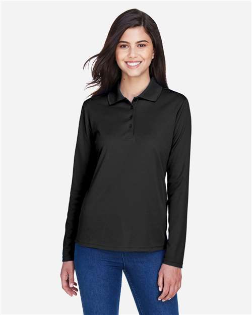 Women's Pinnacle Performance Long Sleeve Piqué Polo Image 2