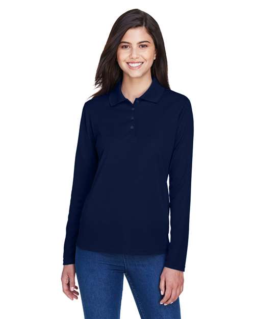 Women's Pinnacle Performance Long Sleeve Piqué Polo Image 5