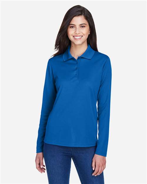 Women's Pinnacle Performance Long Sleeve Piqué Polo Image 7