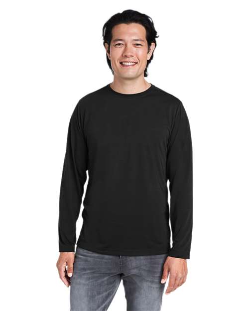 Unisex Fusion ChromaSoft™ Performance Long Sleeve T-Shirt Image 2