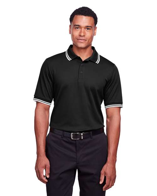 Men's CrownLux Performance® Plaited Tipped Polo