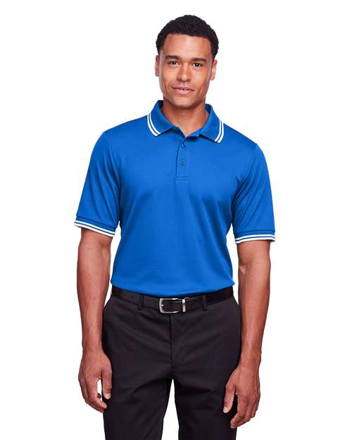 Men's CrownLux Performance® Plaited Tipped Polo