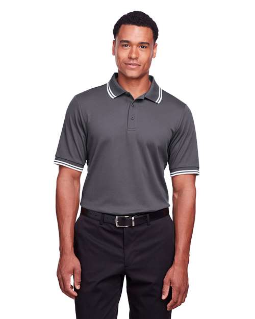 Men's CrownLux Performance® Plaited Tipped Polo