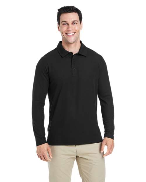 Men's Fusion ChromaSoft™ Long Sleeve Pique Polo Image 2