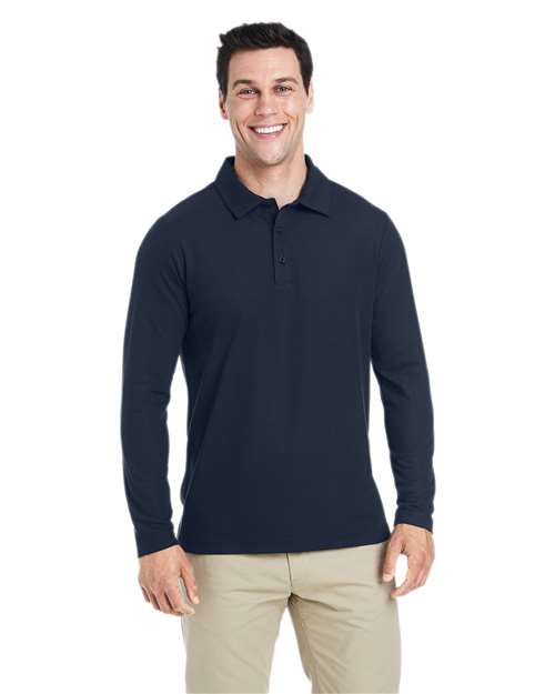 Men's Fusion ChromaSoft™ Long Sleeve Pique Polo Image 4