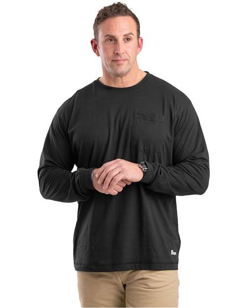 Men's Tall Performance Long Sleeve Pocket T-Shirt Image 2