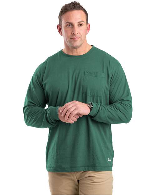 Men's Tall Performance Long Sleeve Pocket T-Shirt Image 4