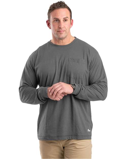 Men's Tall Performance Long Sleeve Pocket T-Shirt Image 5