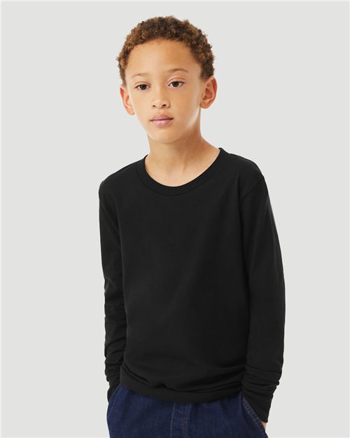 Youth Triblend Long Sleeve Tee Image 1