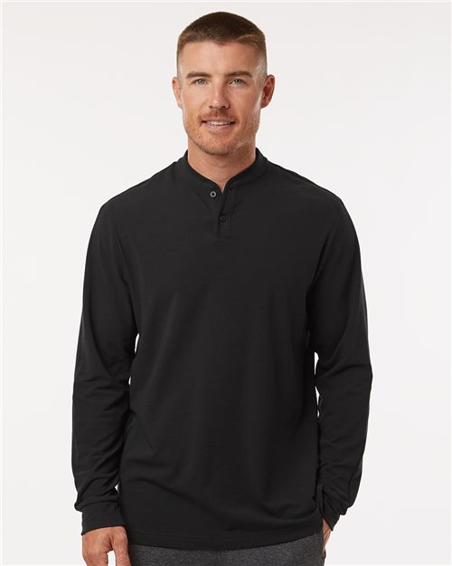 Men's Henley Long Sleeve T-Shirt Image 1