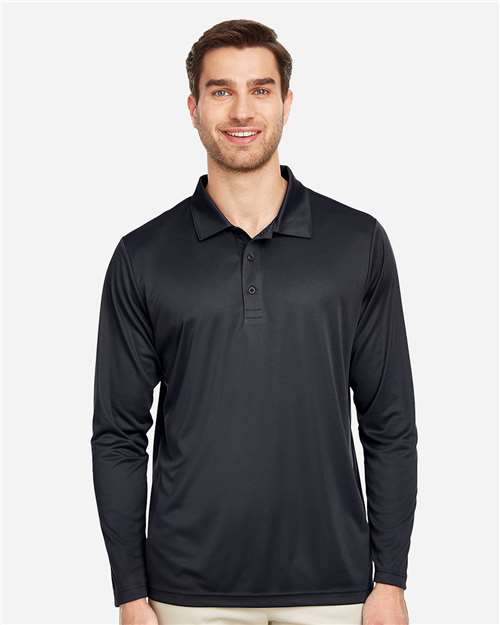 Men's Zone Performance Long Sleeve Polo Image 2