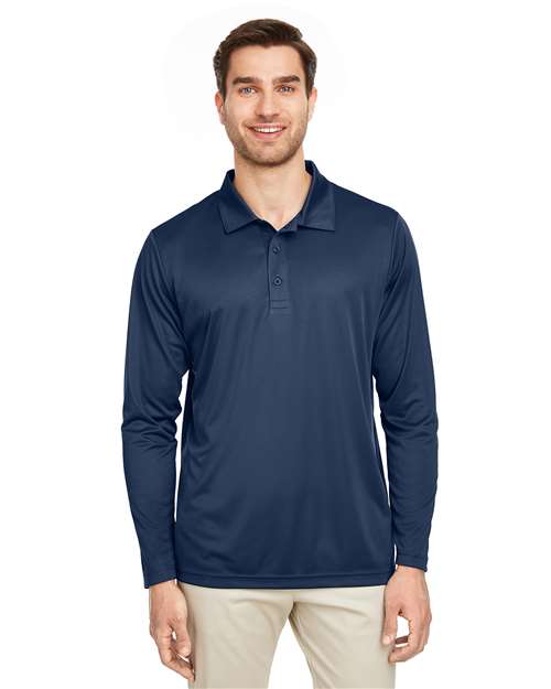 Men's Zone Performance Long Sleeve Polo Image 3