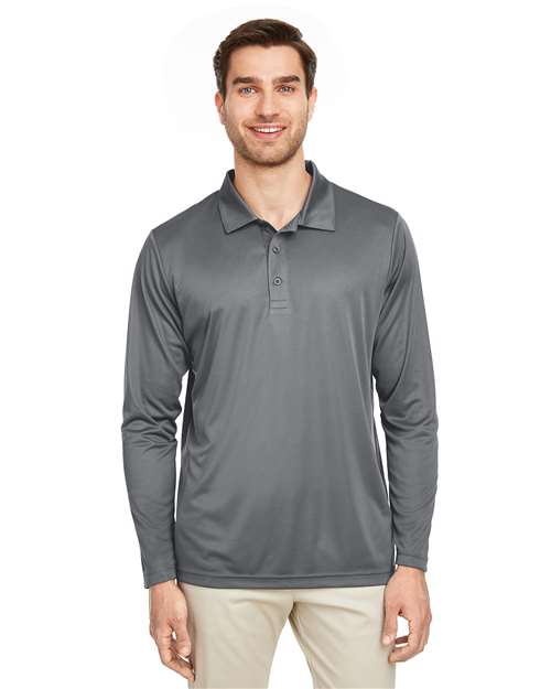 Men's Zone Performance Long Sleeve Polo Image 4